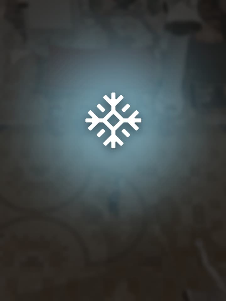 In-game capture of the Ice Witcher: a giant ice shard dropping onto an enemy.